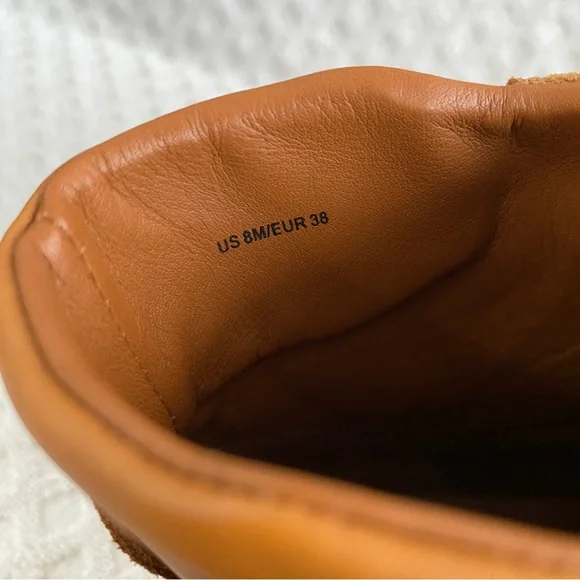 Vince Soren Suede & Leather High Top Sneaker Boot Tan Size 8M Retail $350 - Picture 13 of 13